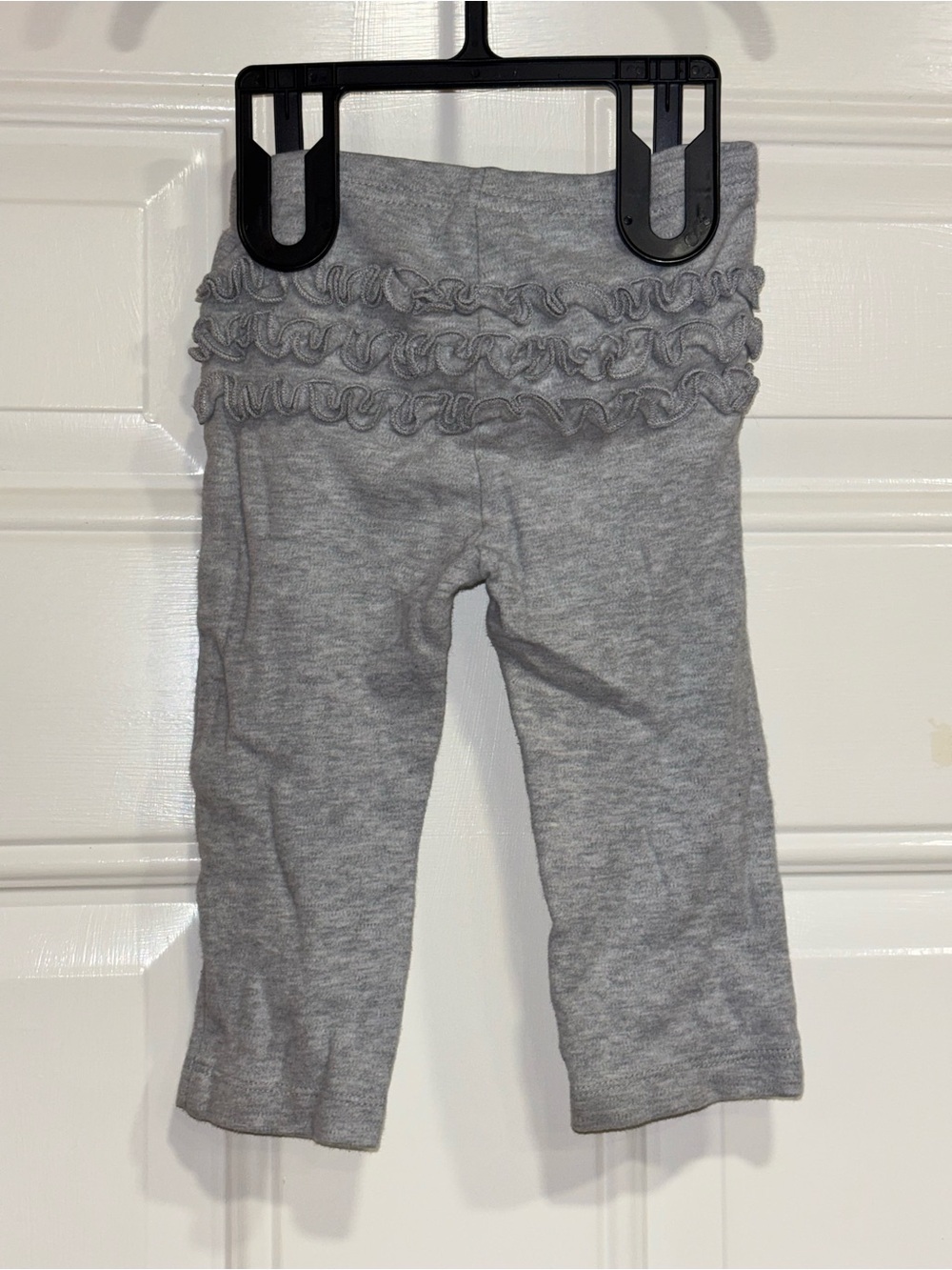 Carter's Light Gray Ruffle Back Leggings